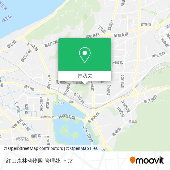 红山森林动物园-管理处地图