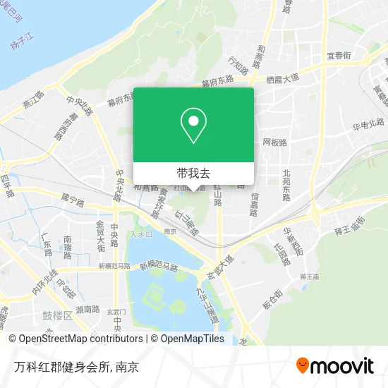 万科红郡健身会所地图