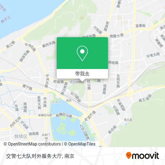 交警七大队对外服务大厅地图