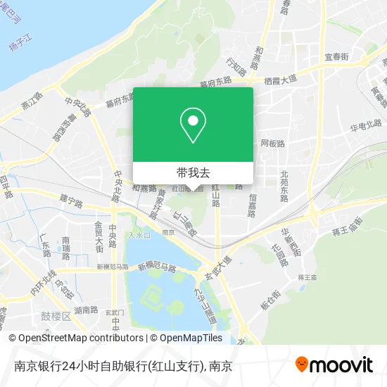 南京银行24小时自助银行(红山支行)地图