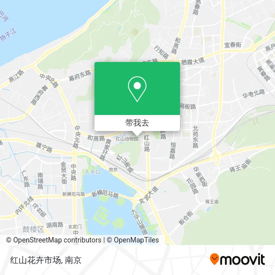 红山花卉市场地图