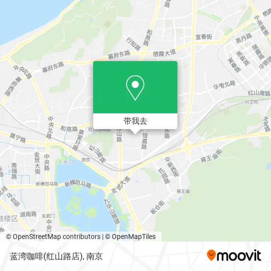 蓝湾咖啡(红山路店)地图