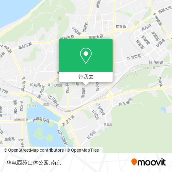 华电西苑山体公园地图