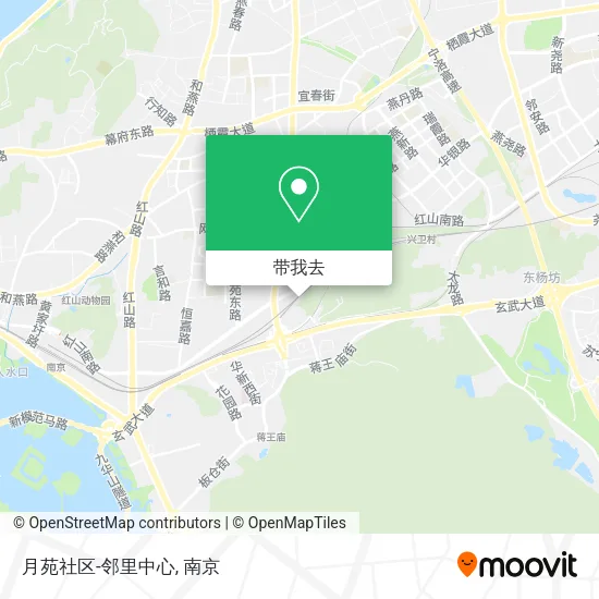 月苑社区-邻里中心地图