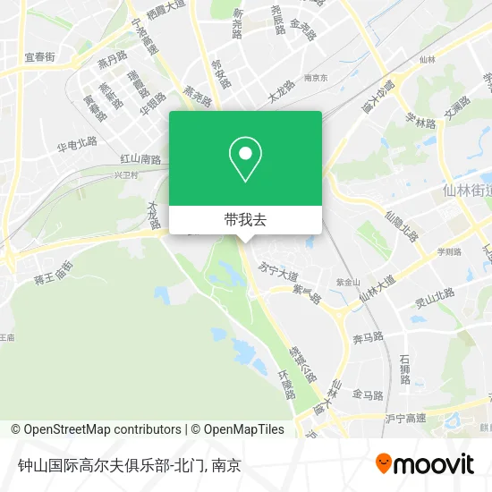 钟山国际高尔夫俱乐部-北门地图