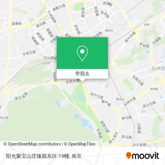 阳光聚宝山庄臻园东区-19幢地图