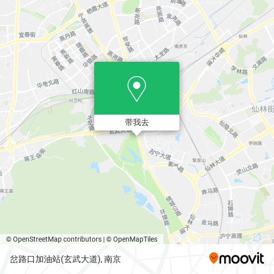 岔路口加油站(玄武大道)地图