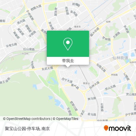 聚宝山公园-停车场地图