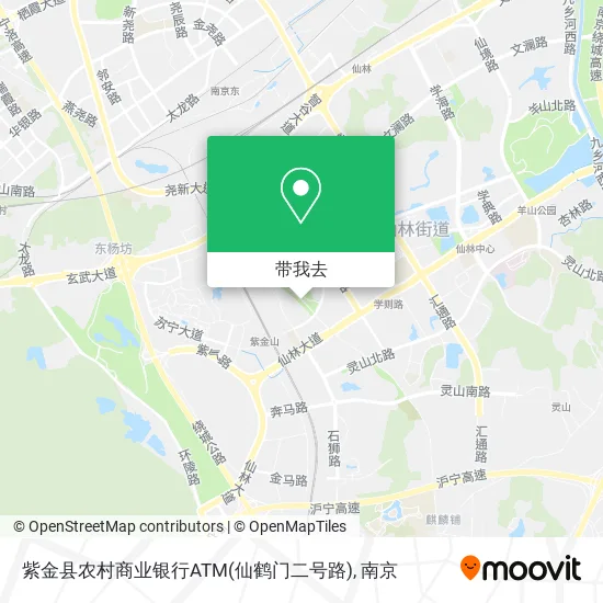 紫金县农村商业银行ATM(仙鹤门二号路)地图