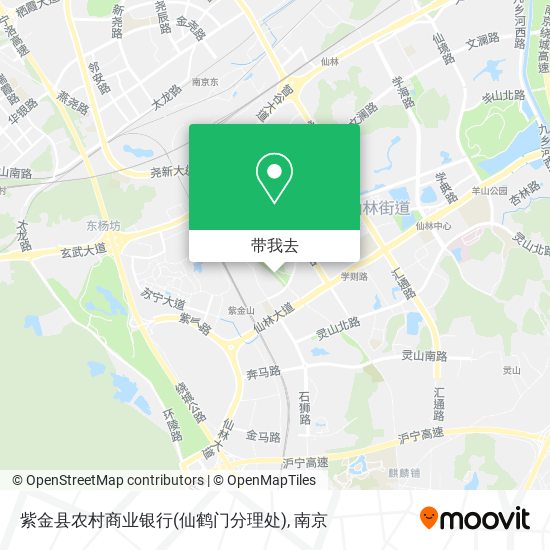 紫金县农村商业银行(仙鹤门分理处)地图