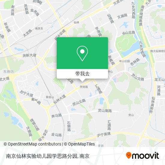 南京仙林实验幼儿园学思路分园地图