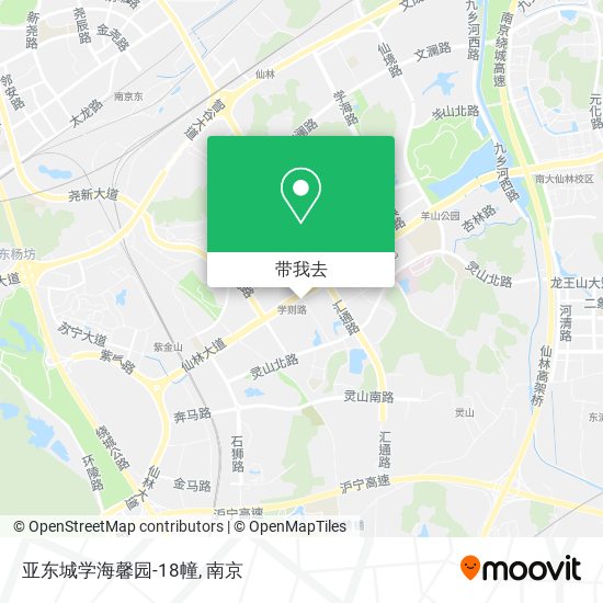 亚东城学海馨园-18幢地图