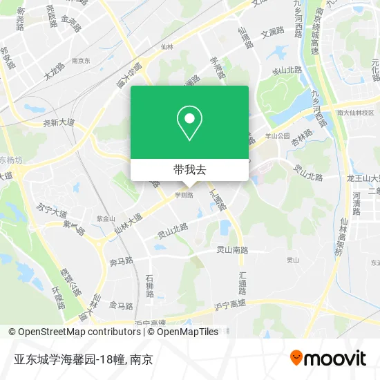 亚东城学海馨园-18幢地图