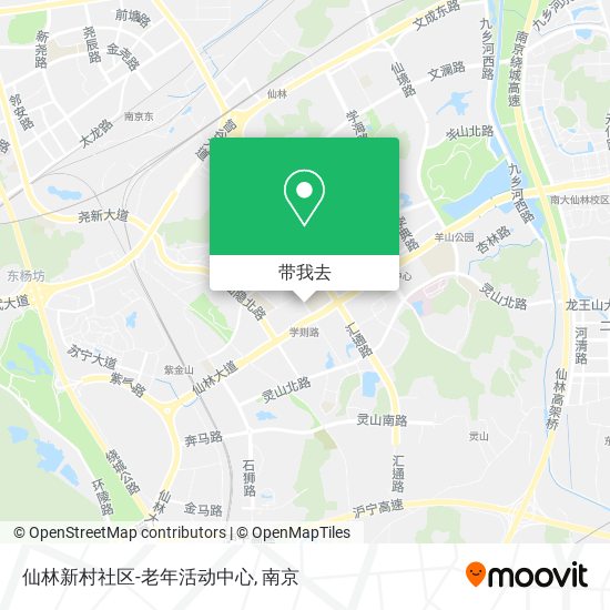 仙林新村社区-老年活动中心地图