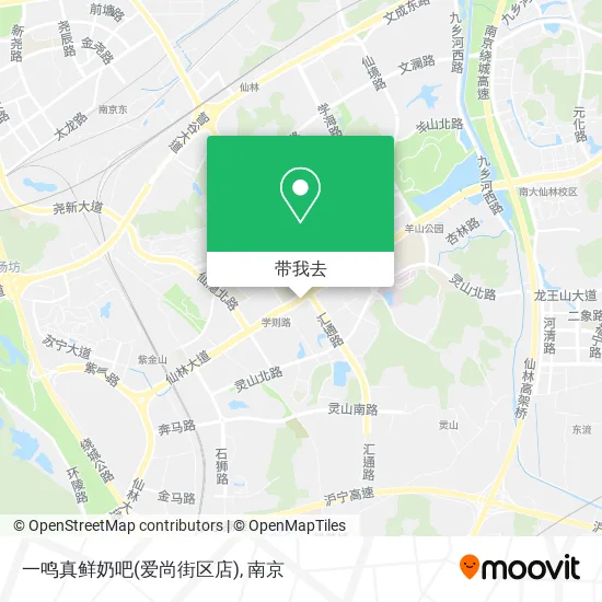 一鸣真鲜奶吧(爱尚街区店)地图