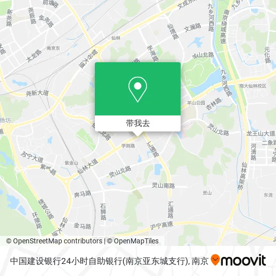 中国建设银行24小时自助银行(南京亚东城支行)地图