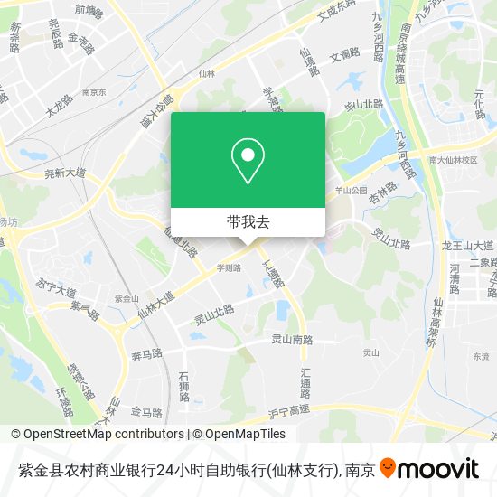 紫金县农村商业银行24小时自助银行(仙林支行)地图