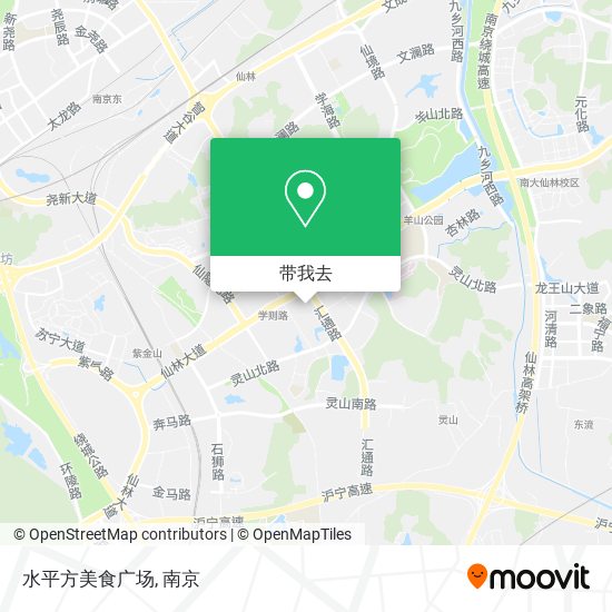 水平方美食广场地图