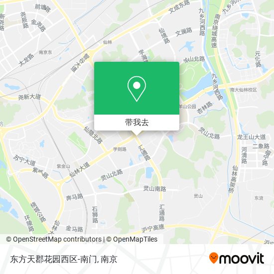 东方天郡花园西区-南门地图