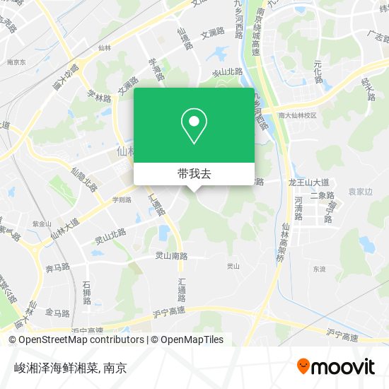 峻湘泽海鲜湘菜地图