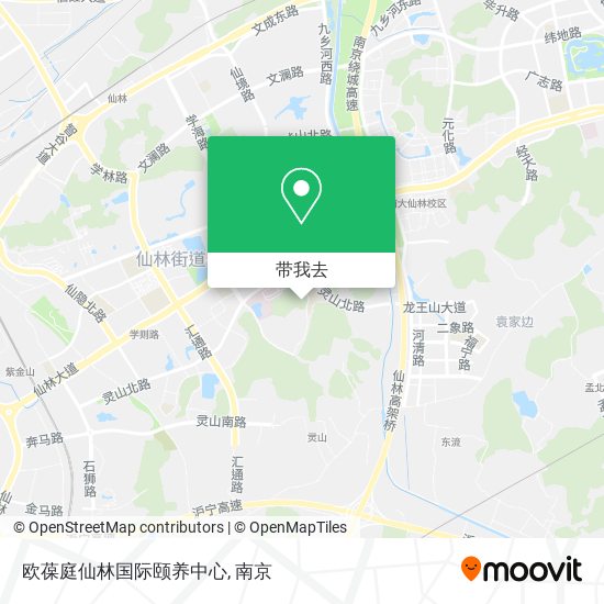 欧葆庭仙林国际颐养中心地图