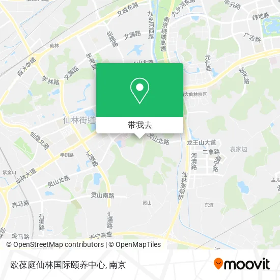 欧葆庭仙林国际颐养中心地图