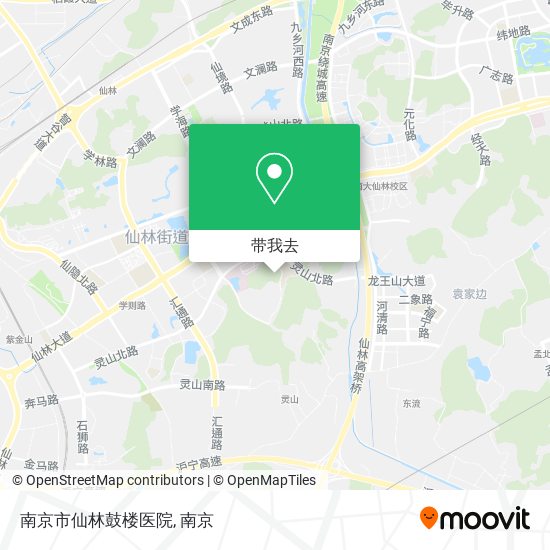 南京市仙林鼓楼医院地图
