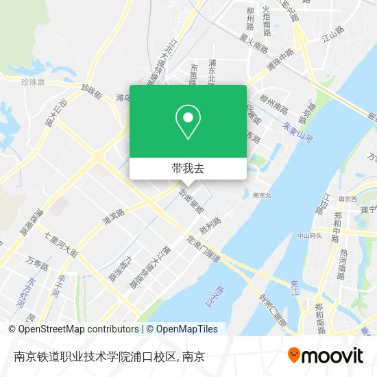 南京铁道职业技术学院浦口校区地图