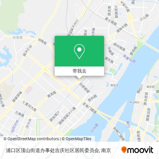浦口区顶山街道办事处吉庆社区居民委员会地图