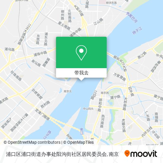 浦口区浦口街道办事处阳沟街社区居民委员会地图