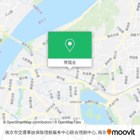南京市交通事故保险理赔服务中心联合理赔中心地图