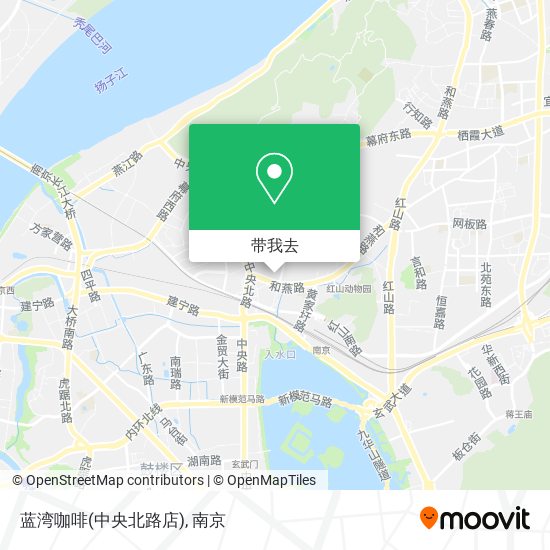 蓝湾咖啡(中央北路店)地图