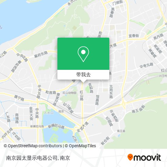南京园太显示电器公司地图