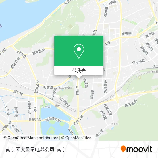 南京园太显示电器公司地图