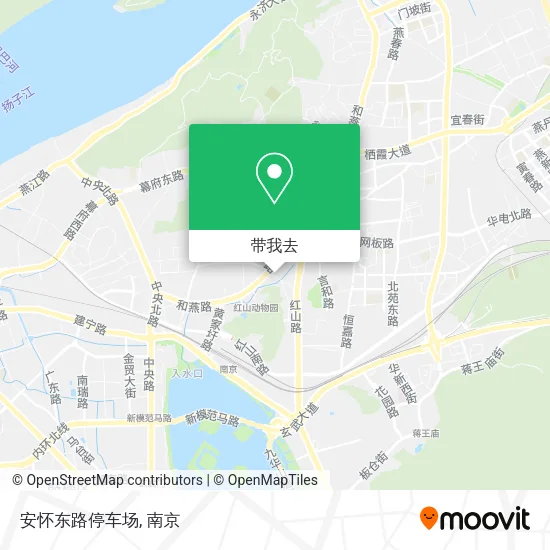 安怀东路停车场地图