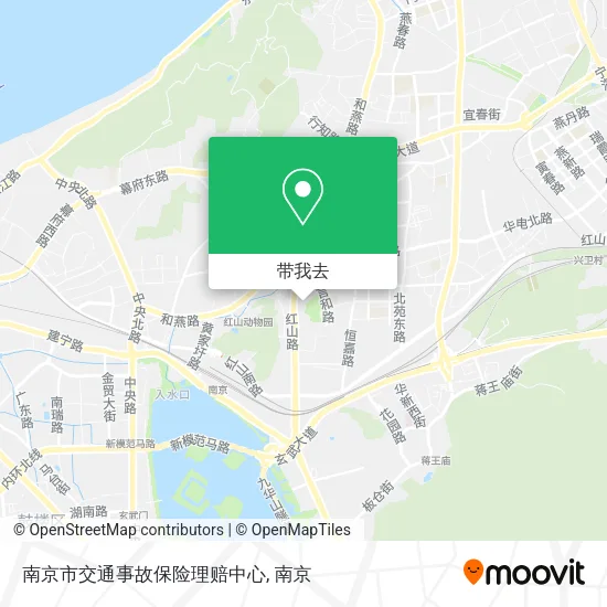 南京市交通事故保险理赔中心地图