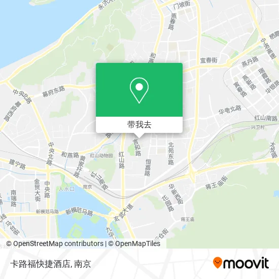卡路福快捷酒店地图