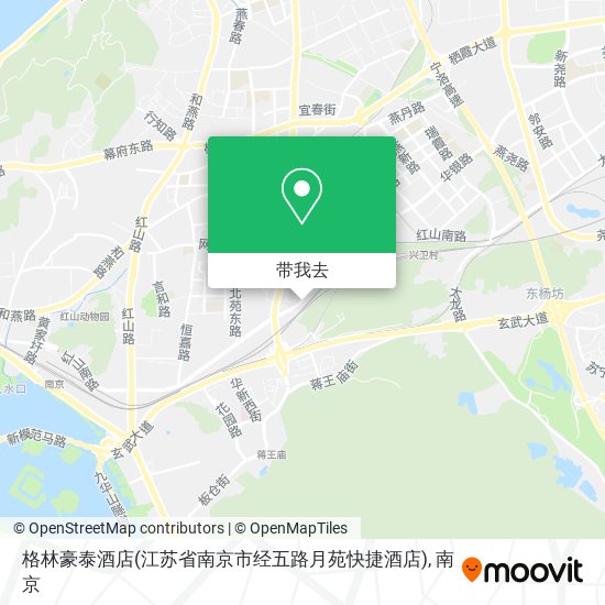格林豪泰酒店(江苏省南京市经五路月苑快捷酒店)地图