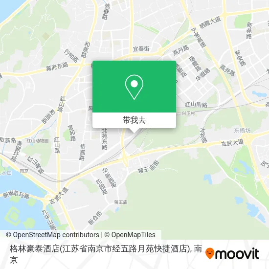 格林豪泰酒店(江苏省南京市经五路月苑快捷酒店)地图