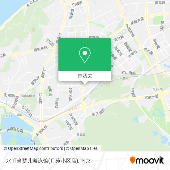 水叮当婴儿游泳馆(月苑小区店)地图