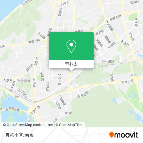 月苑小区地图