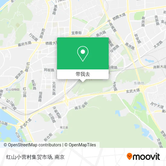 红山小营村集贸市场地图