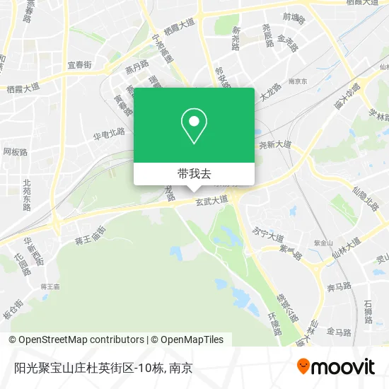 阳光聚宝山庄杜英街区-10栋地图
