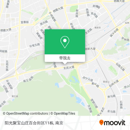 阳光聚宝山庄百合街区11栋地图
