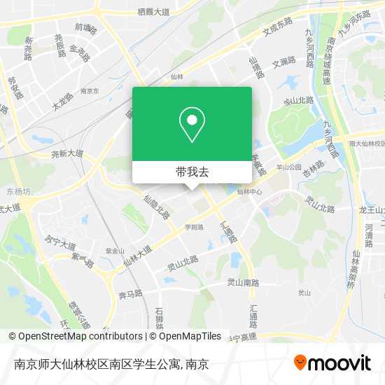 南京师大仙林校区南区学生公寓地图