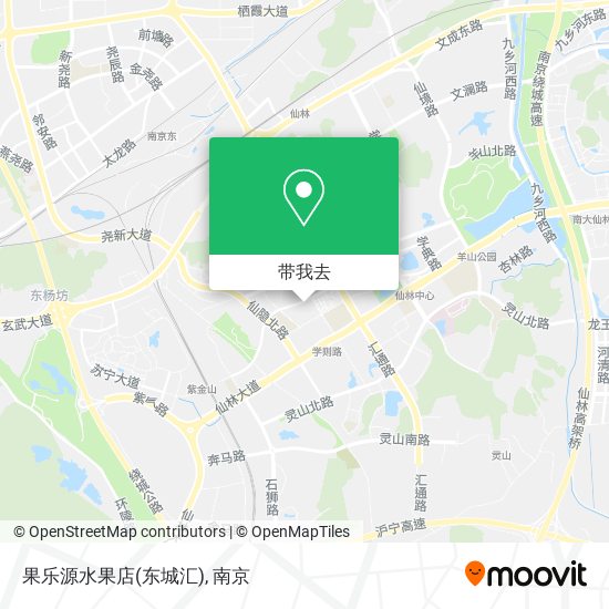 果乐源水果店(东城汇)地图