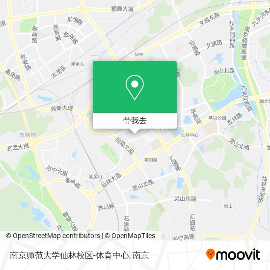 南京师范大学仙林校区-体育中心地图