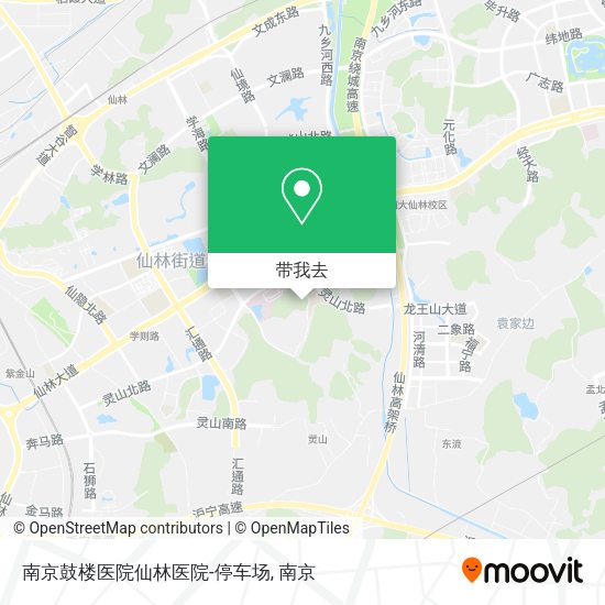 南京鼓楼医院仙林医院-停车场地图