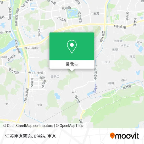 江苏南京西岗加油站地图