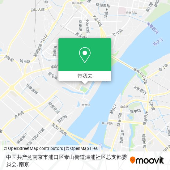 中国共产党南京市浦口区泰山街道津浦社区总支部委员会地图